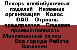 Пекарь хлебобулочных изделий › Название организации ­ Колос-3, ОАО › Отрасль предприятия ­ Пищевая промышленность › Минимальный оклад ­ 21 000 - Все города Работа » Вакансии   . Башкортостан респ.,Баймакский р-н